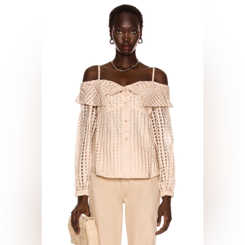 Jonathan Simkhai Paulina Top - Champagne